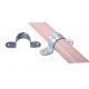 ABS Coated Steel Pipe Rack Fittings Adjustable Pipe Clamps