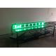 High Brightness Trivision LED Text Display / outdoor led message boards P10 Single Green