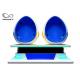 INFINITY Popular 9D Egg VR Cinema 2 Seats Blue / White Color For Business Investment