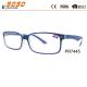 Fashionable  reading glasses,made of pc frame,metal silver parts,spring hinge,