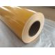 Strong Tensile Yellow Self Adhesive Vinyl Film With Removable Glue Weather Resistant