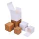 Biodegradable Brown White Folding Storage Packaging Rigid Kraft Paper Box with Custom Logo