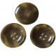 Full Shiny 46L Four Hole Fake Horn Button / Coat Horn Buttons