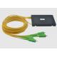 Single Mode 1x4 ABS Box PON Fiber Optic Cable Splitter