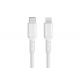 OCC Type C To Iphone Cable , PD20W Silicone Type C To Lightning Cable