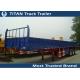 40 Feet 2 axles / 3 axles Flatbed Semi Trailer , shipping container trailers