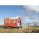 Mini Lightweight Prefabricated Tiny House Hotel Unit Orange Black Mobile House