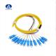 12F Optical Fiber Pigtail ,12 core Fiber Cable Patch Cord 1m sc lc