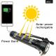 2000mAh 6hrs Solar Powered LED Flashlight 380lm For Escape Rescue