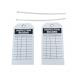 5.75 X 3 Inspection Record Tags White Cardstock - Pack Of 10 Tags