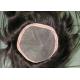 Brown Chinese Straight Swiss Lace Top Closure Hair Piece 8 Medium Density