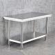 Silver Hotel Buffet Food Equipment Stainless Steel Work Table 1.2/1.5/1.8M for Kitchen