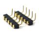Right Angle Female Pin Connector Customized 5 Pin Pogo Connector 2.54mm Pitch