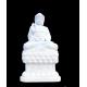Chinese White Marble Carving Figure Buddha Sculpture