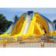 Yellow / Blue / White Inflatable Floating Water Slide For School And Garden