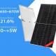 670W Trina Pv Modules 210mm Solar Cell Mono Facial Half Cut Modules 650W