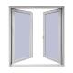 Pvc / Upvc Glass Casement Window European Style Double Glazed Casement Window