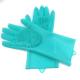Blue Silicone Gloves Heat Resistant Silicone Household Products Durable