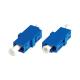 Blue Simplex Plastic Flangeless Lc Fiber Optic Adapter