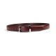 Brown 140CM Mens Leather Dress Belt With Alloy Pin Buckle