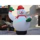 Snowman Inflatable Christmas Decorations Pvc 8kg For Advertising