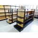 Black Wire Grid Wood And Metal Shelves 630mm/900mm Length 30kg/ Layer Load