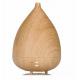 300ml Ultrasonic electric portable aromatherapy essential oil diffuser wood with 7 LED light  GK-HU05