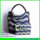 LUDA weave beach purses and leather handles paper straw hobo beach totes
