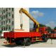 Telescopic Hydraulic Vehicle Mounted Crane Easy For Loading Cargoes