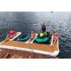 E Shape Drop Stitch Wood Grain Inflatable Floating Platform