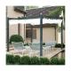 Anthracite RAL7016 Aluminum Louver Pergola ,  Outdoor Patio Cover