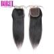 Natrual Parting Brazilian Human Hair , Straight Lace Closure With Baby Hair