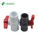 Long Service Life PVC/UPVC Ball Valve in Compact Design for Different Sizes and Colors