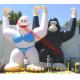 25ft inflatable male and female gorilla for advertising