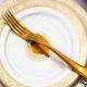High quality Stainless steel gold cutlery/wedding flatware/dinner fork/serving fork