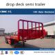 CIMC 3 axle drop deck semi trailer