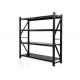 Cold Rolled 1000x360x2400mm Black Free Standing Shelf 200KG Weight Capacity
