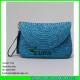 LUDA factory wholesale straw cosmetic clutch handbags