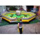 Commercial Meltdown Mechanical Inflatable Wipe Out With 0.55mm PVC Tarpaulin