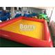 Square Yellow And Orange Inflatable Swimming Pool For Kids Playground