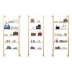 Glass Retail Shoe Rack Display Cabinet Wall Mount Shelves Collectibles Gloss Black