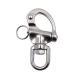 Marine Grade Stainless Steel Swivel Snap Shackle with Polished Surface and Durability