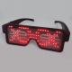 Rechargeable LED Light Up Plastic Glasses With 8 Flashing Patterns