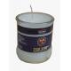 100% paraffin wax white unscented glass candle sticked by printed label burns for 48 hours