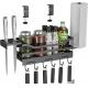 Outdoor Grill Caddy Space Saving BBQ Accessories Storage Box Tool Holder Clamp Mount Griddle Caddy