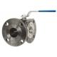 Stainless Steel Reduced Port 3-Way Ball Valve with Flanged Connection Class 150