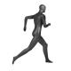 Full Body Sports Mannequin Display Matte Glass Fiber Male Running Model