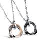 New Fashion Tagor Jewelry 316L Stainless Steel couple Pendant Necklace TYGN232