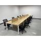 4/6/8 Person Office Desk  L/Directly Line/U Shape Steel And Wooden Table