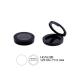 Black Refillable Pressed Empty Face Powder Container 40mm Inner Pan